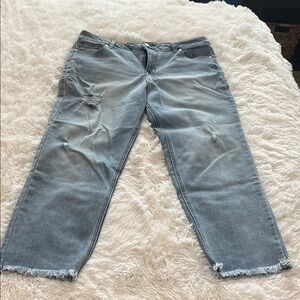 1822 Denim Light Gray Straight Leg Jeans